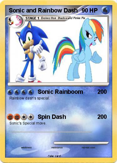 Pokemon Sonic and Rainbow Dash