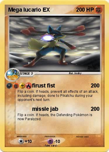 Pokemon Mega lucario EX