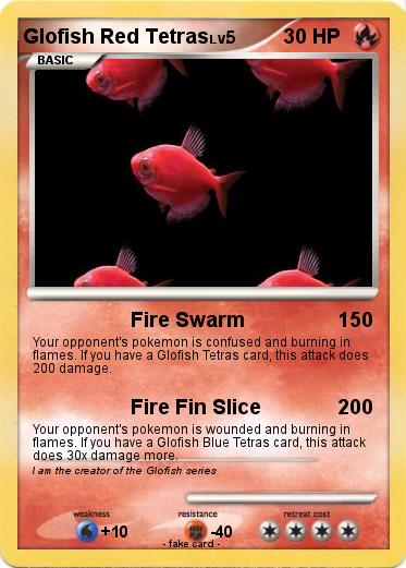 Pokemon Glofish Red Tetras