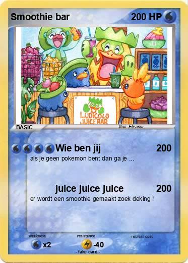 Pokemon Smoothie bar