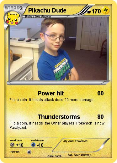 Pokemon Pikachu Dude