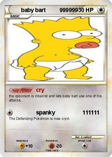 Pokemon baby bart         999999