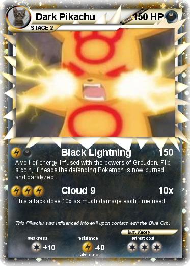 Pokemon Dark Pikachu