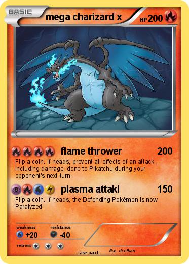 Pokemon mega charizard x