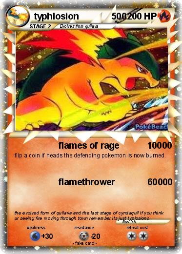 Pokemon typhlosion             500