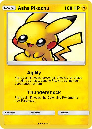 Pokemon Ashs Pikachu