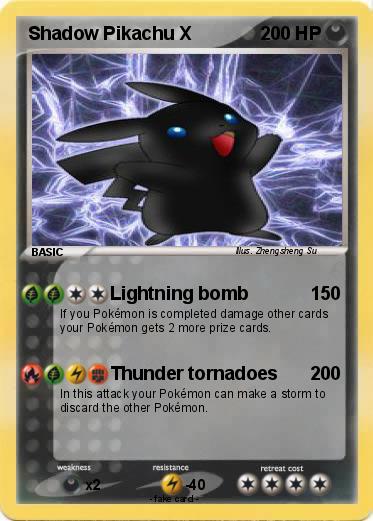 Pokemon Shadow Pikachu X