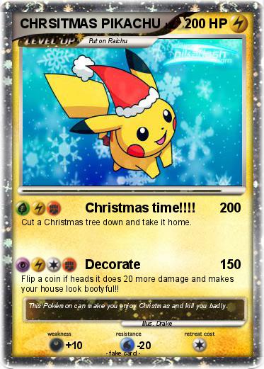 Pokemon CHRSITMAS PIKACHU