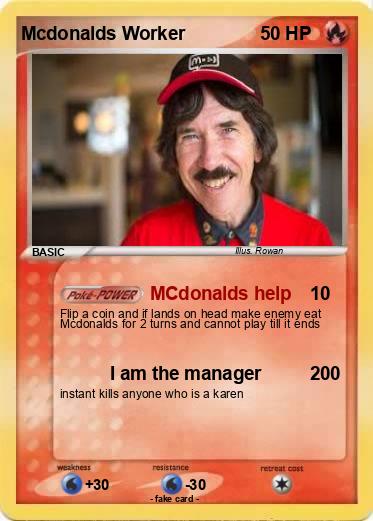 Pokemon Mcdonalds Worker