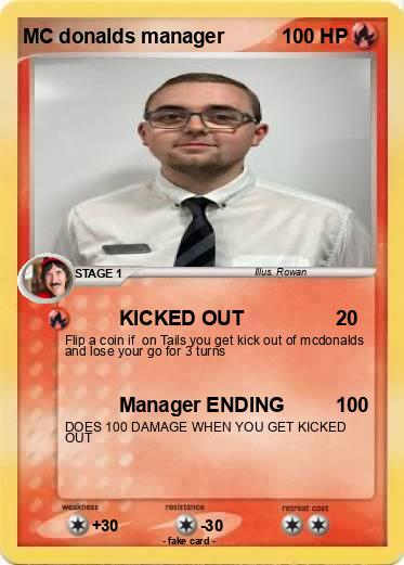 Pokemon MC donalds manager