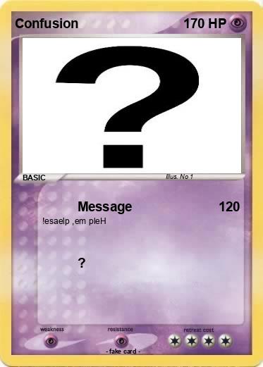 Pokemon Confusion