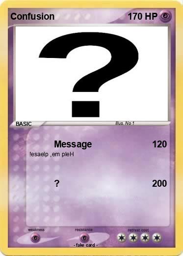 Pokemon Confusion