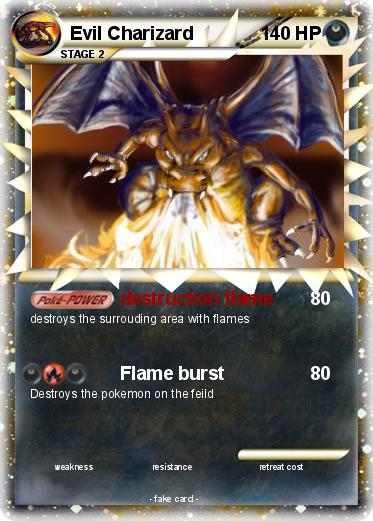 Pokemon Evil Charizard