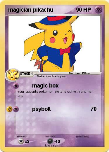 Pokemon magician pikachu
