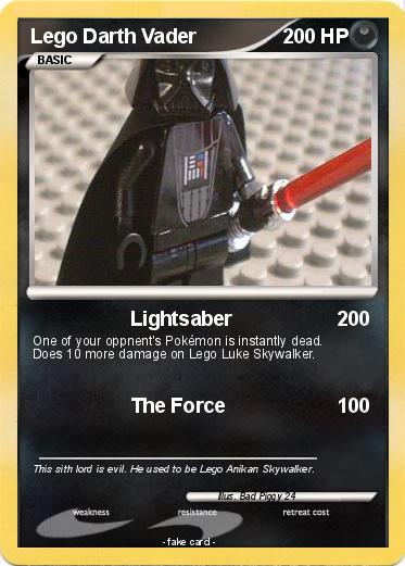 Pokemon Lego Darth Vader