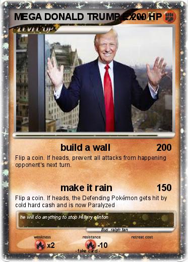 Pokemon MEGA DONALD TRUMP EX