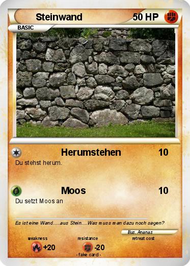 Pokemon Steinwand