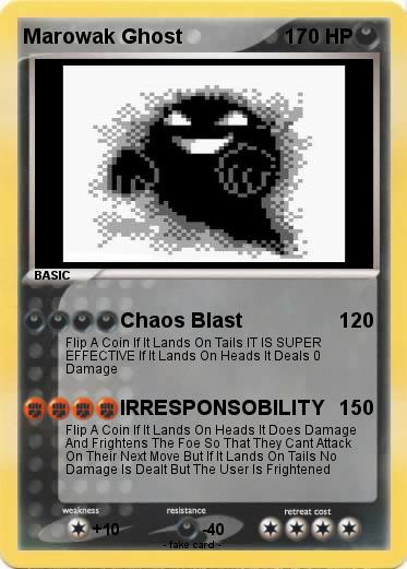 Pokemon Marowak Ghost