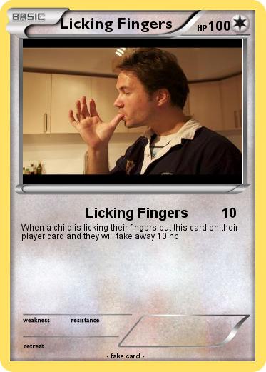 Pokemon Licking Fingers