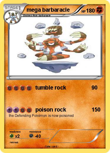 Pokemon mega barbaracle