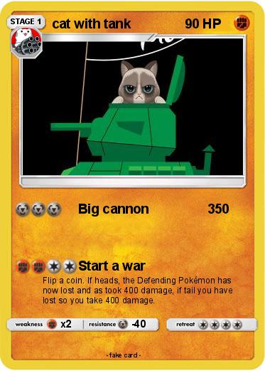 Pokemon cat with tank