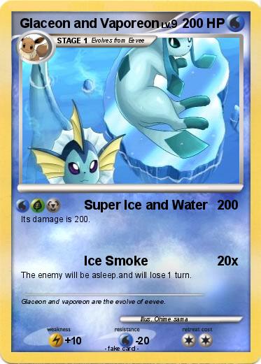 Pokemon Glaceon and Vaporeon