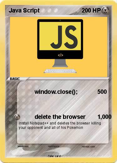 Pokemon Java Script