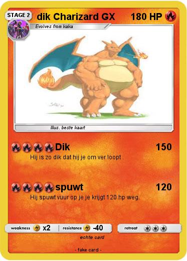 Pokemon dik Charizard GX