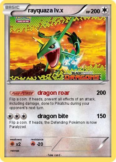 Pokemon rayquaza lv.x