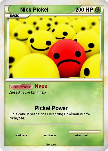 Pokemon Nick Pickel