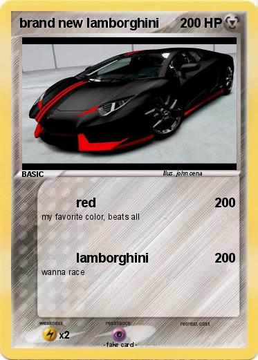 Pokemon brand new lamborghini