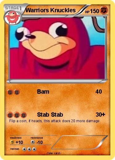 Pokemon Warriors Knuckles