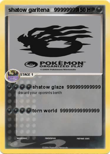 Pokemon shatow garitena   99999999