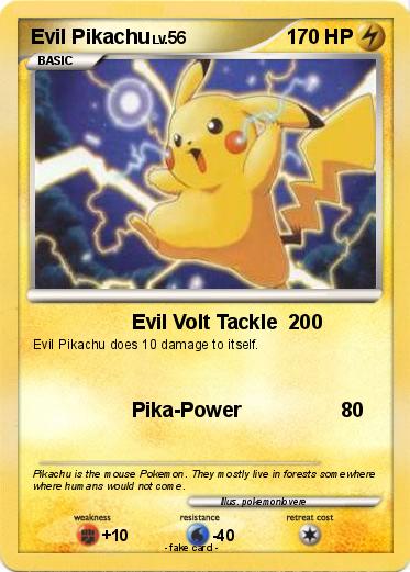 Pokemon Evil Pikachu