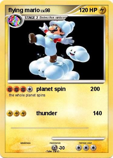 Pokemon flying mario