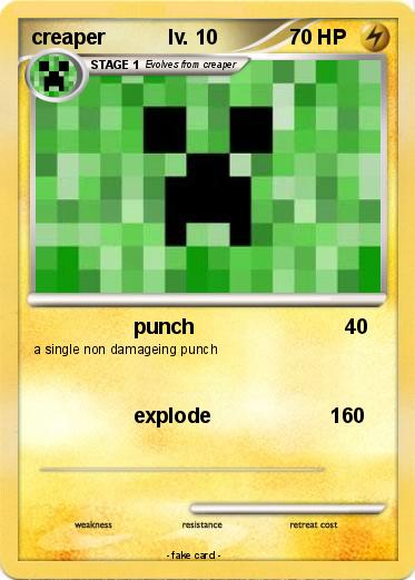 Pokemon creaper           lv. 10