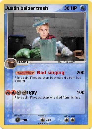 Pokemon Justin beiber trash