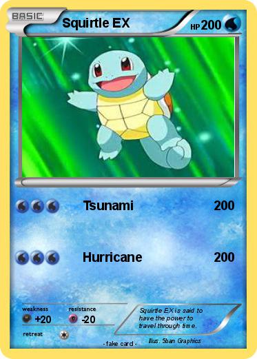 Pokemon Squirtle EX
