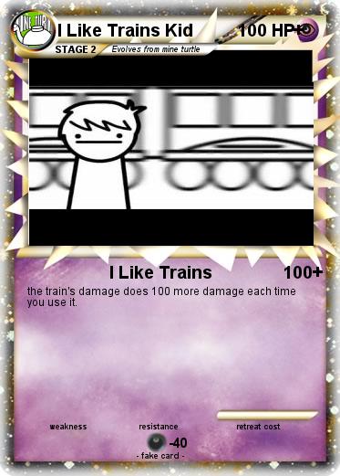 Pokemon I Like Trains Kid                      +
