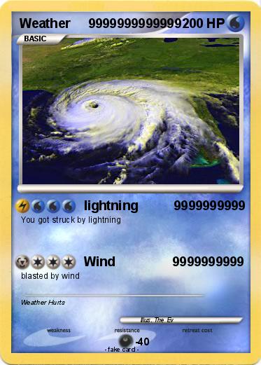 Pokemon Weather     9999999999999