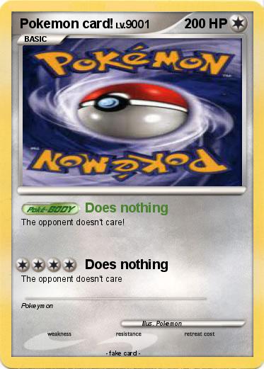 Pokemon Pokemon card!