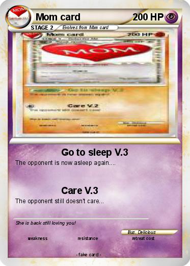 Pokemon Mom card