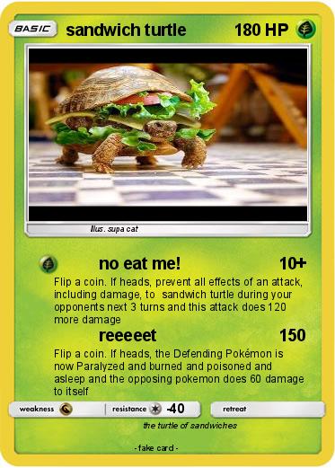 Pokemon sandwich turtle