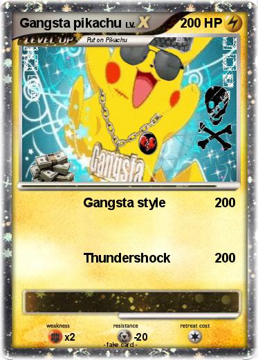 Pokemon Gangsta pikachu