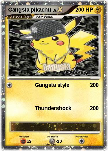 Pokemon Gangsta pikachu