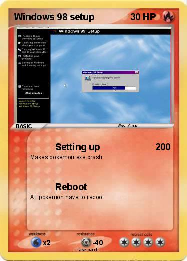 Pokemon Windows 98 setup