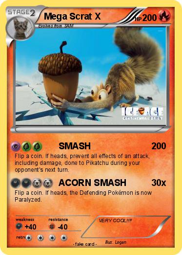 Pokemon Mega Scrat X