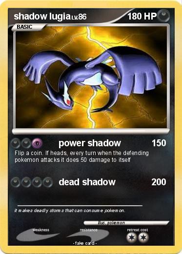 Pokemon shadow lugia