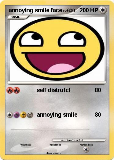 Pokemon annoying smile face