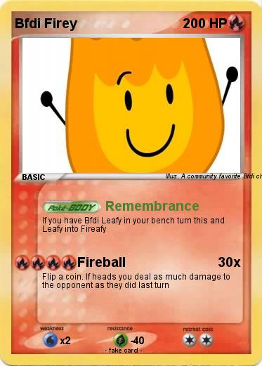 Pokemon Bfdi Firey